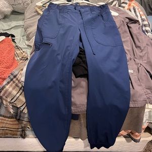Navy blue jogger scrub pants